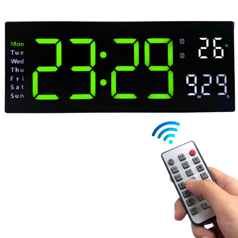 46CM นาฬิกาดิจิตอล นาฬิกาLED นาฬิกาจับเวลาถอยหลัง ปรับแสงได้10ระดับ ปรับAutoได้ สินค้าพร้อมจัดส่ง - รูปที่ 5