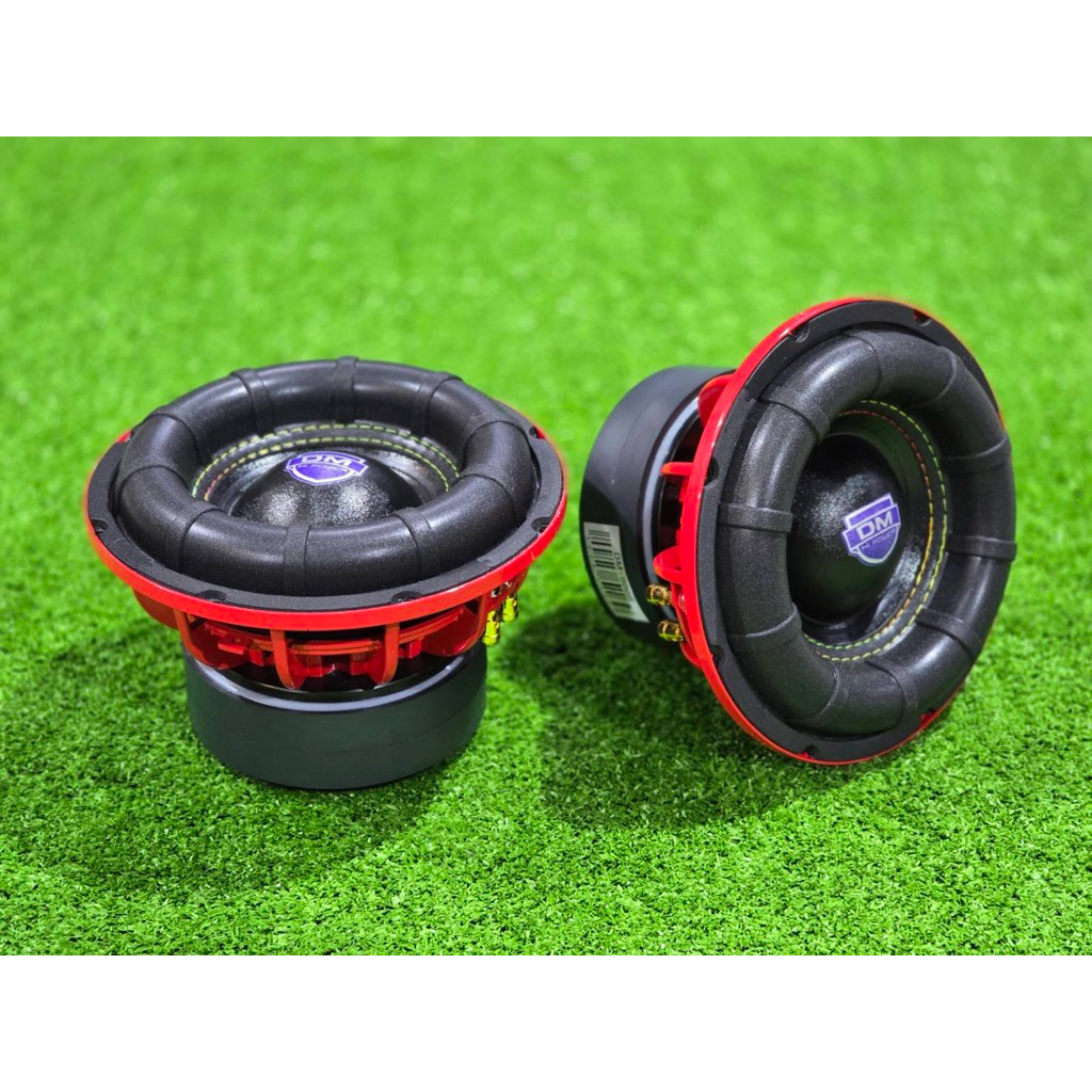 ซับ8​นิ้ว​ DM-900R โครงแดง​ ว้อยคู่​ แม่เหล็ก​2ชั้น​ โดนัดใหญ่ ลำโพงซับ​ 8นิ้ว​ 8" ซับวูฟเฟอร์​ SUBW