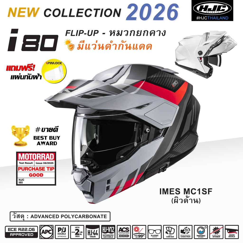 HJC i80 IMES MC1SF New2026!!!!(ผิวด้าน)