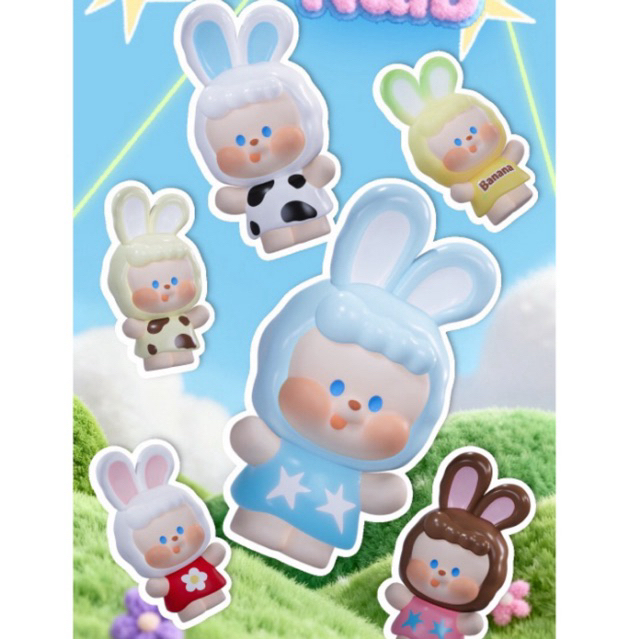 (สุ่ม) พร้อมส่ง🇹🇭 （1ซอง/5ตัว) NaiB🐰Bunny Bunny Series