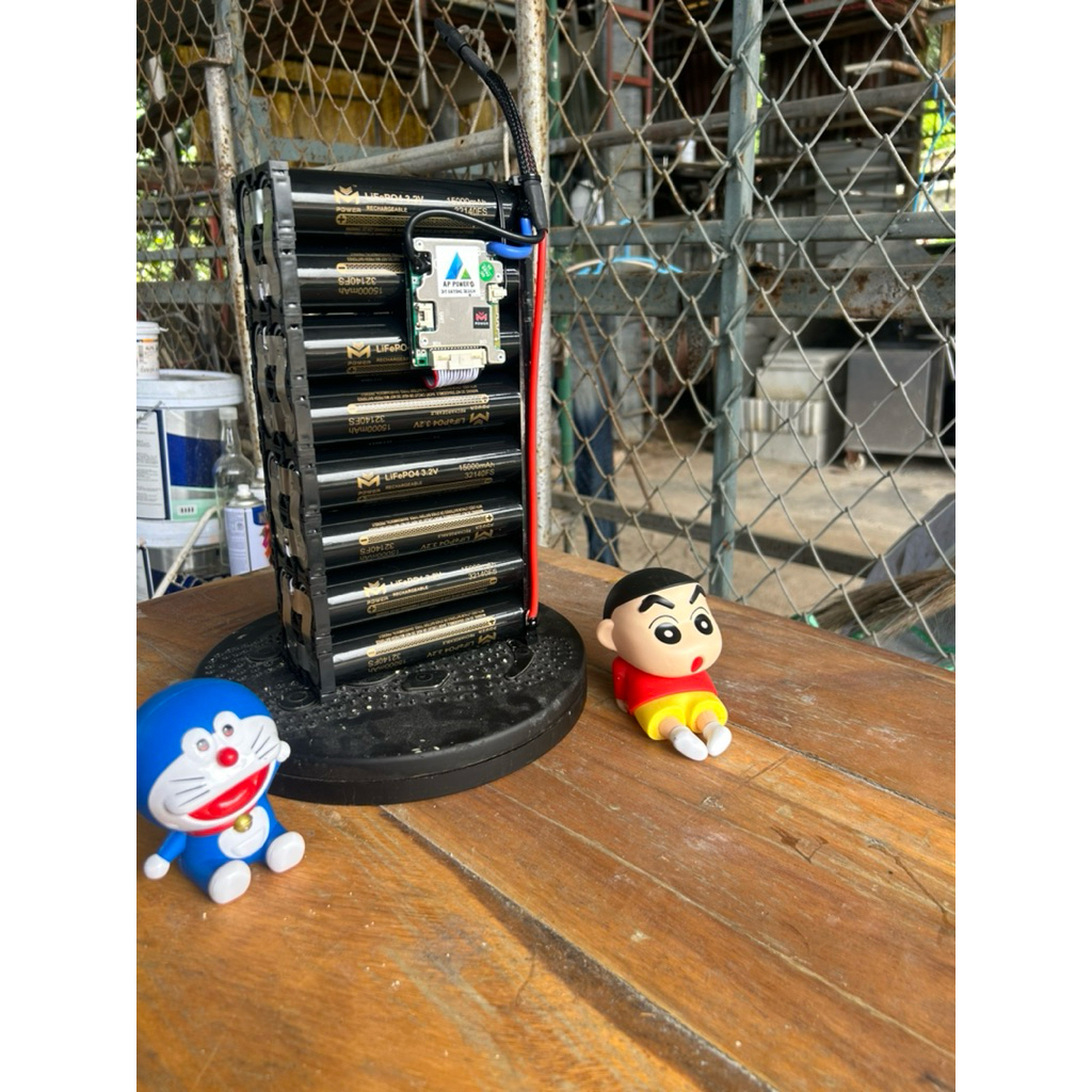 Lifepo4 8S 30Ah Bms smart jbd 50A ดูเซลล์ผ่านมือถือได้ ที่ชาร์จ5A