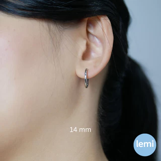 Lemi ต่างหูเพื่อผิวแพ้ง่าย Hoop Surgical Steel