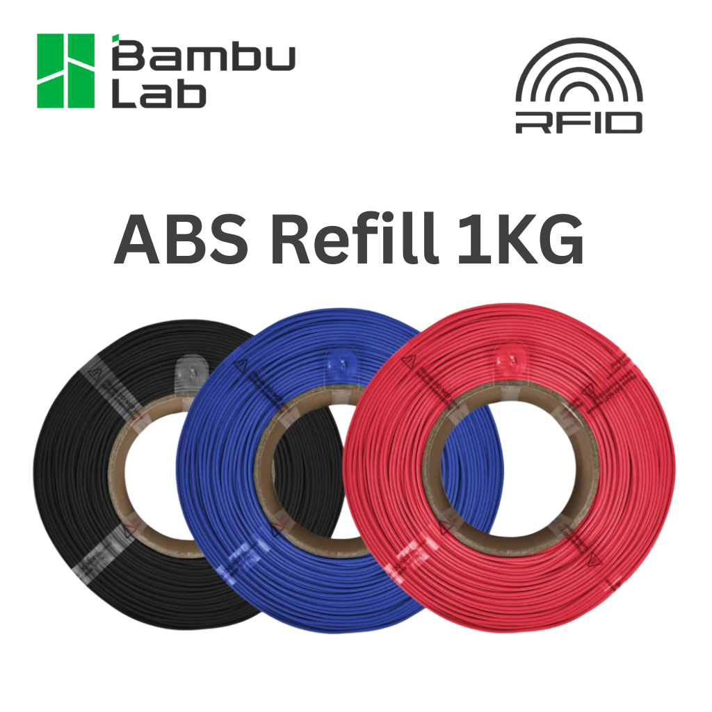 Bambu Lab ABS Refill Filament 1KG – เส้นใย ABS แบบเติม ไม่มีสปูล สำหรับเครื่องพิมพ์ 3D