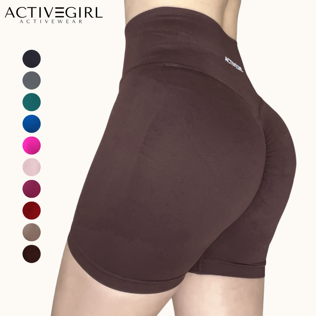 AGRL – กางเกงออกกำลังกายขาสั้น รุ่น Peach booty Shorts สายฝอเข้าก้นลึก ใส่แล้วหุ่นเป๊ะ เนื้อผ้าเย็นใส่สบาย