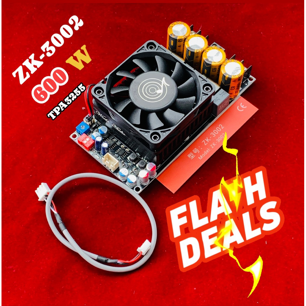 ZK-3002แท้ TPA3255 300W+300Wบริดจ์โมโน600W ขับซับเบสแรงๆ
