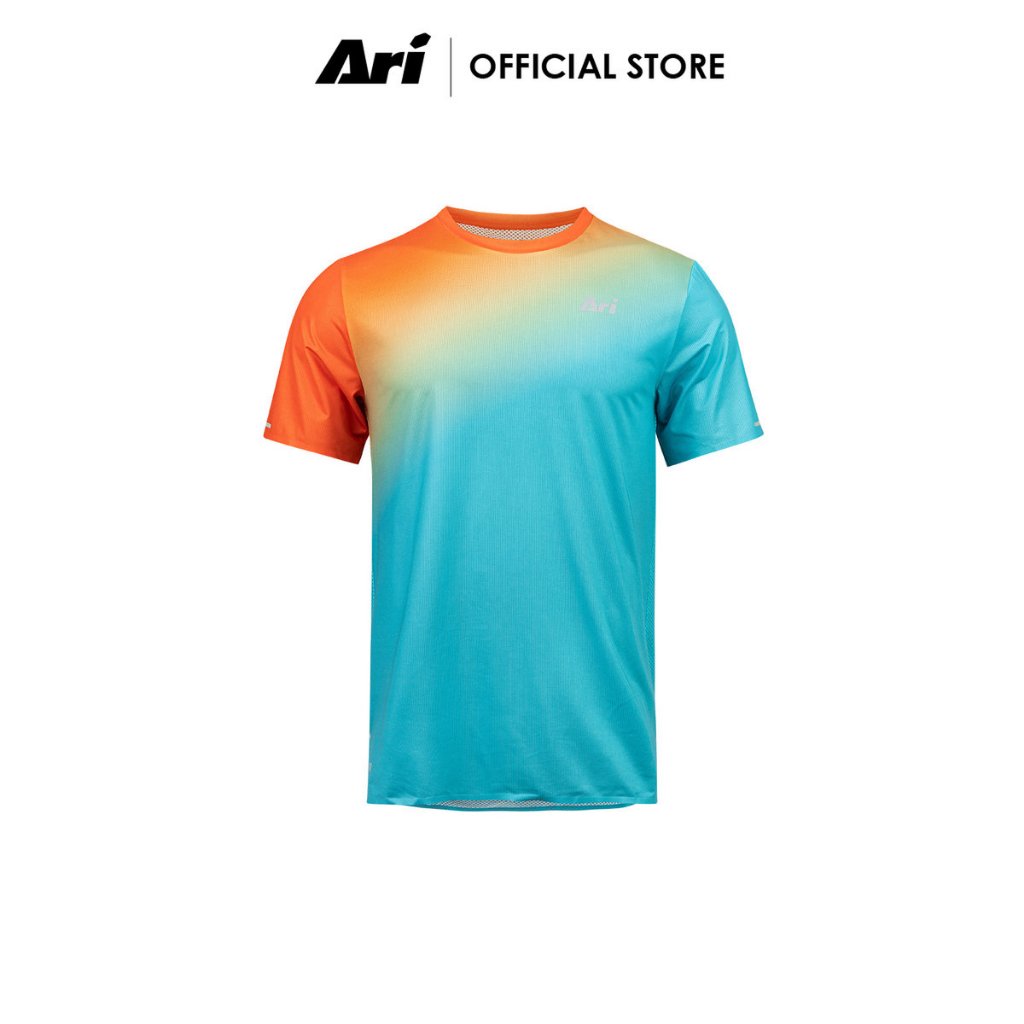 ARI ELITE TERRA TRAIL RUNNING TEE -  BLUE/ORANGE (AAP3092-04) เสื้อวิ่ง อาริ ELITE TERRA TRAIL สีฟ้า