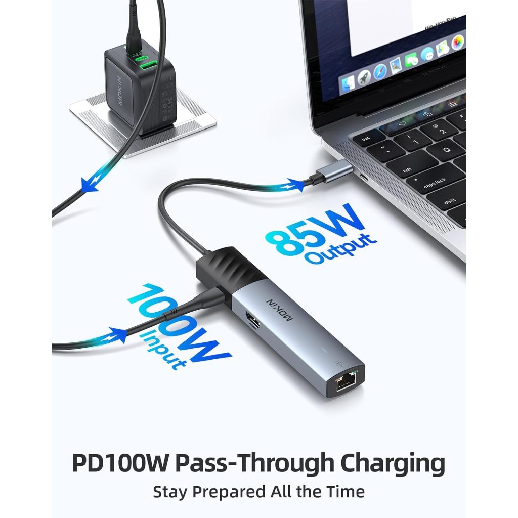 MOKiN USB-C Hub 7-in-1 รองรับ 10Gbps | HDMI 4K, USB 3.2 x2, PD 100W, SD/TF, รุ่น MOUC6001 - รูปที่ 3