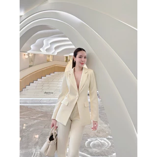 charissa kloset ชุดสูทออกงานผู้หญิงทรง1กระดุม code cc049