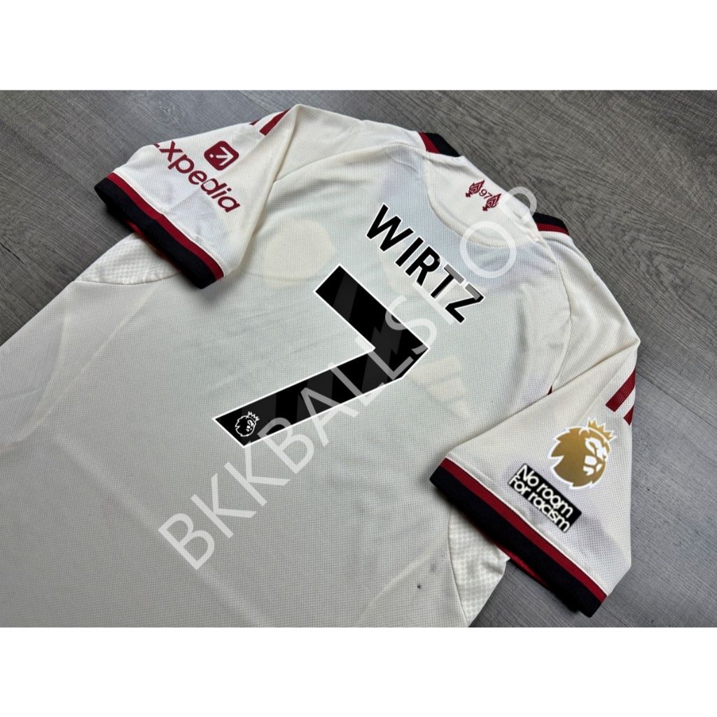 [Player] - เสื้อฟุตบอล ลิเวอร์ Away 2025/26 อาร์ม EPL เบอร์ชื่อ 7 WIRTZ 8 SZOBOSZLAI 9 ISAK 10 MAC 1