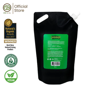 One & All Swimmer 500ml ถุงรีฟิว เจลอาบน้ำสระผมล้างหน้า ล้างคลอรีน สำหรับนักว่ายน้ำ และกิจกรรมทางน้ำ