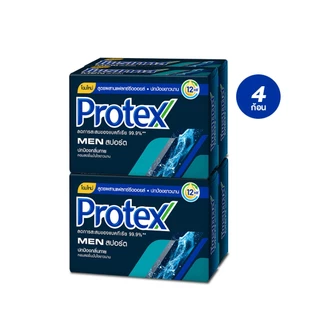 Protex โพรเทคส์ ฟอร์เมน สปอร์ต 90 กรัม รวม 4 ก้อน ให้ความเย็นสดชื่นยาวนาน (สบู่ก้อน)