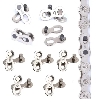 ข้อต่อโซ่จักรยาน แบบมีเกียร์ ชนิดปลดเร็ว Bicycle Chain Missing Link สีเงิน/ทอง 8/9/10/11/12 SP (1 ชุด)
