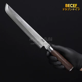 BECEF Sakimaru มีด Yanagiba ยานากิบะ 2 คม แล่ เฉือน ปลา ปลายคาตานะ