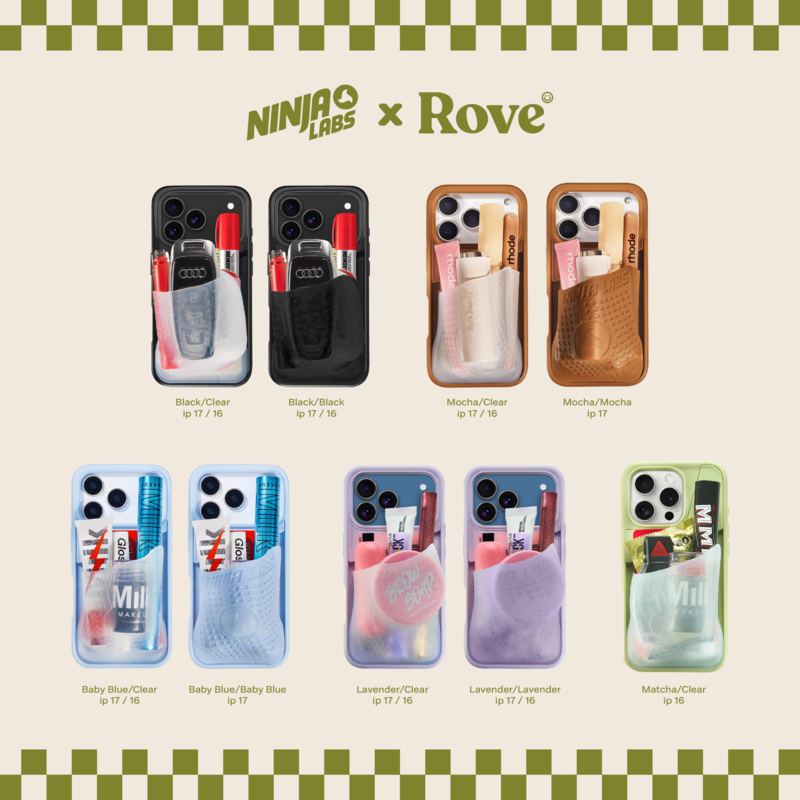 (พร้อมส่ง) Ninja Labs - Iphone 15/16/17 Case ซิลิโคนยืดหยุ่นได้พกของได้จุใจ เคสโทรศัพท์ Ninjalabs ขอ