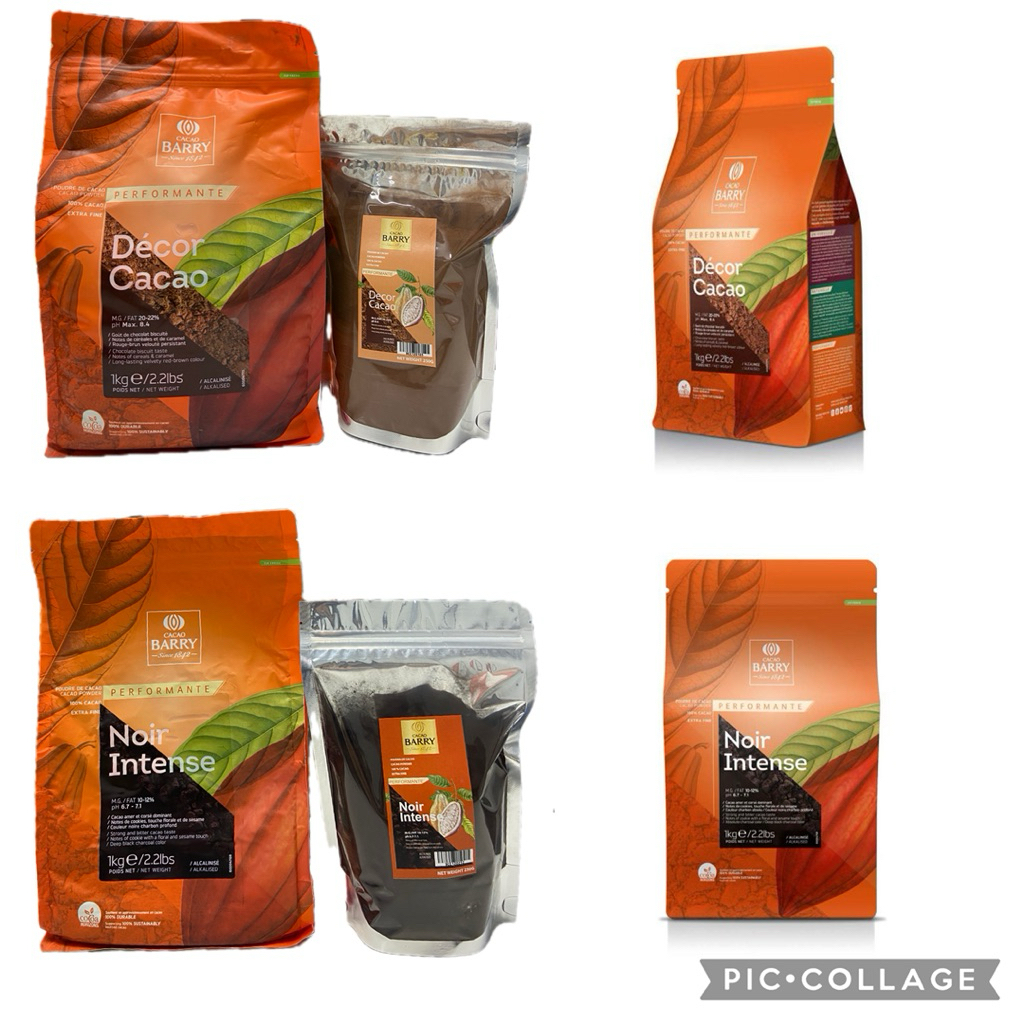 Cacao Barry Noir Intense 10-12% Cocoa Powder Black CoCoa Cacao Barry Decor Cacao Powder