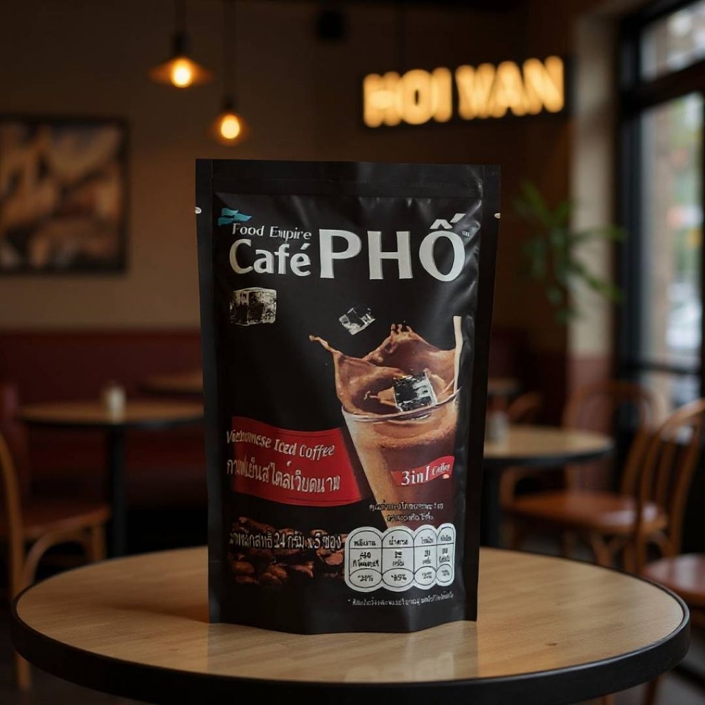 [Made​ in​ Malaysia] Café PHỐ กาแฟเย็นสำเร็จรูปสไตล์เวียดนามแบบ 3in1 (5ซอง)