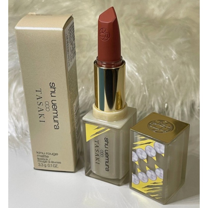 SH U_U3MURA x TASAKI Kinu Rouge Matte Lipstick-Lavish Mauve-2024 Holiday Limited Edition
