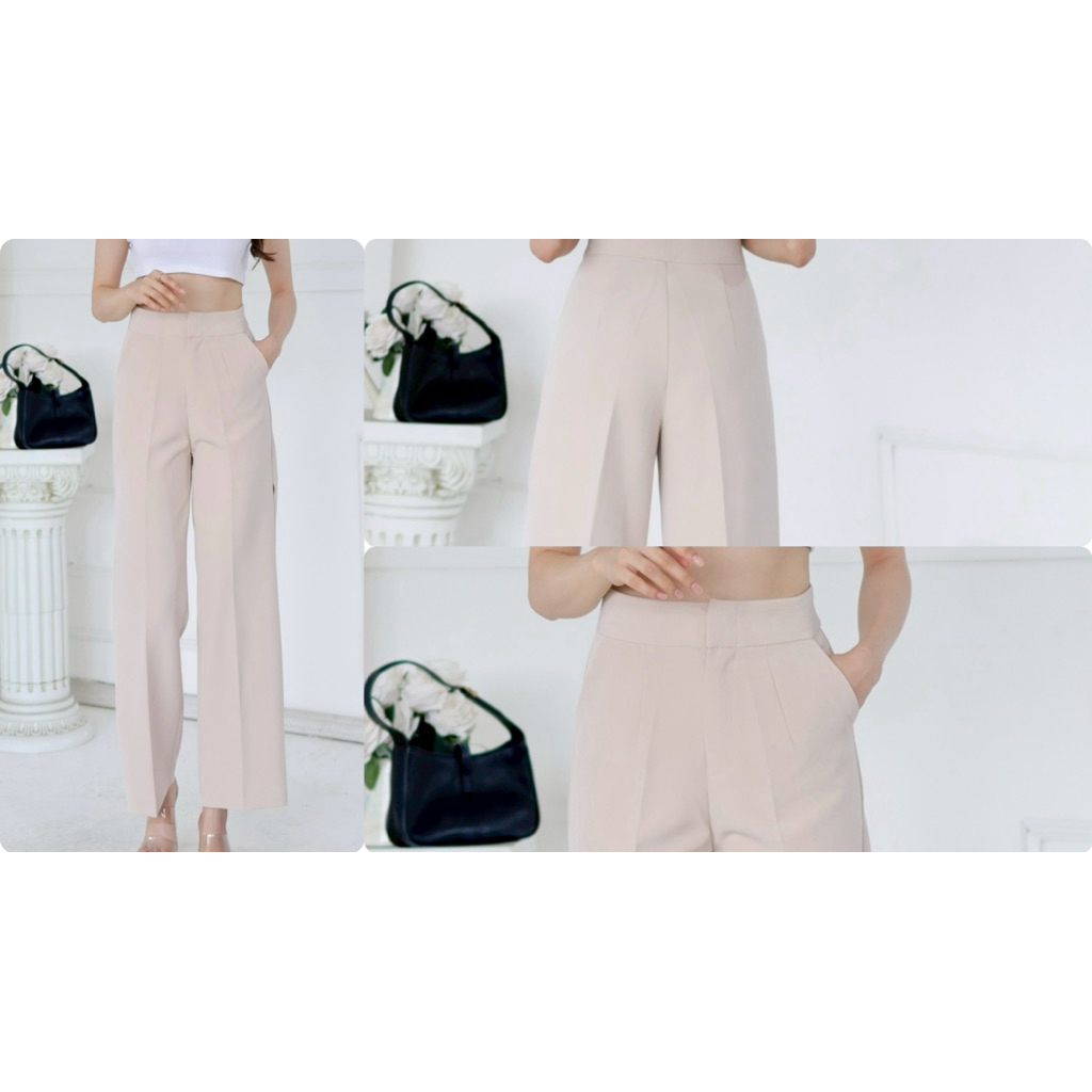 กางเกงขายาวผู้หญิงใส่ทำงานT55 - รูปที่ 5