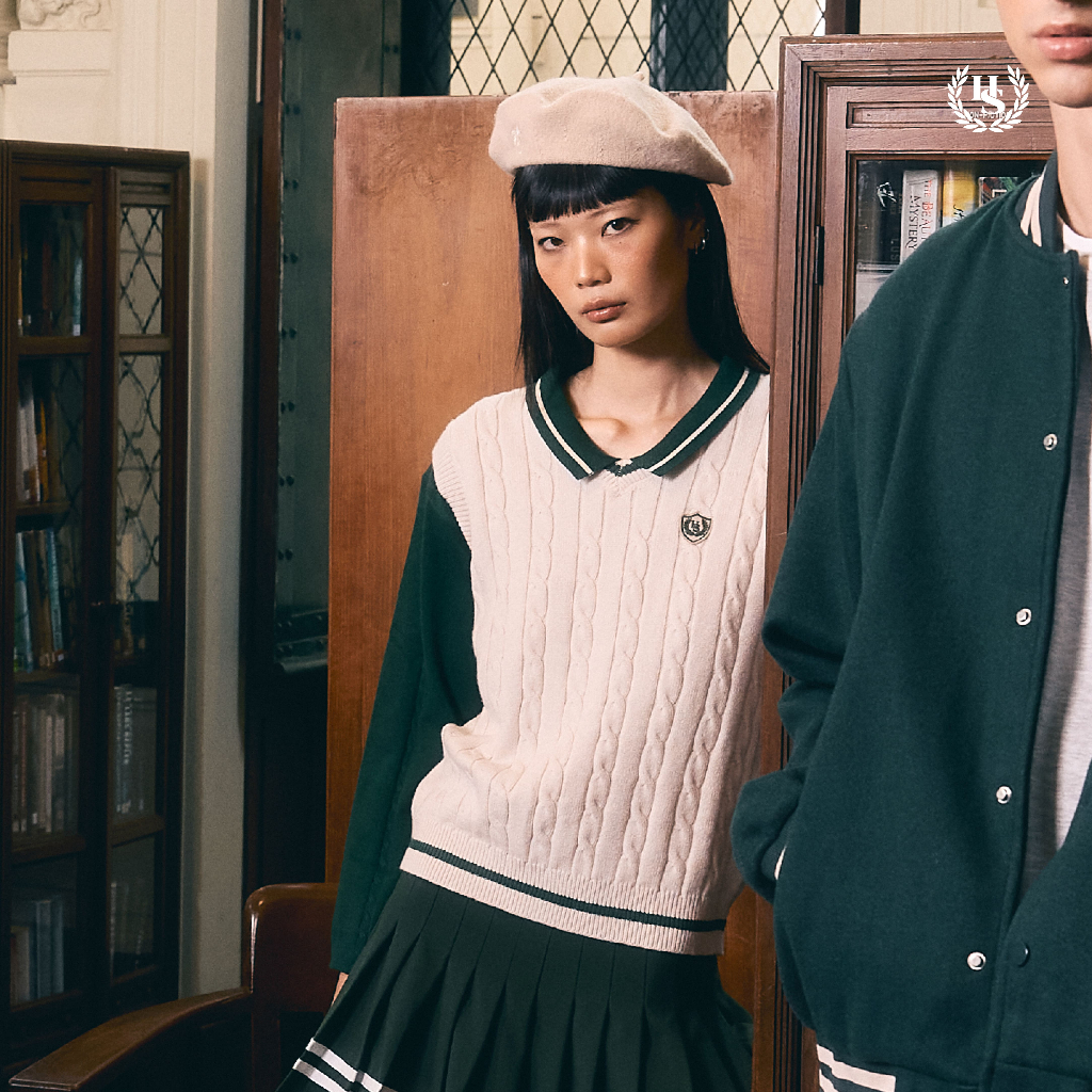 Highschool – เสื้อกั๊กโอเวอร์ไซส์คลาสสี่ื ClassIV Oversize Vest คอวี ใส่คลุม ใส่เที่ยว – TPB03221