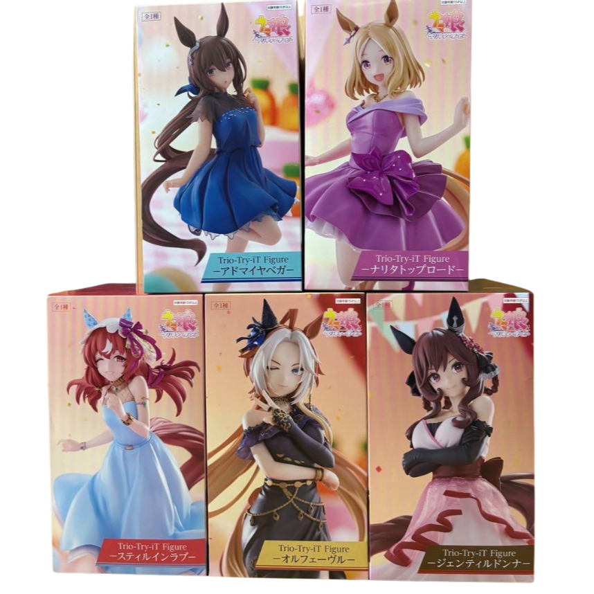 Furyu Umamusume Trio-Try-iT Admire Vega Narita Top Road Still in Love Orfevre Gentildonna Figure