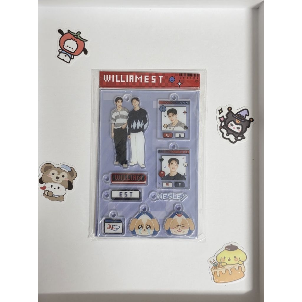 WilliamEst Wesley CUSTOMIZABLE ACRYLIC KEYCHAIN พวงกุญแจ วิลเลี่ยมเอส เวสลี่ย์ GMMTV
