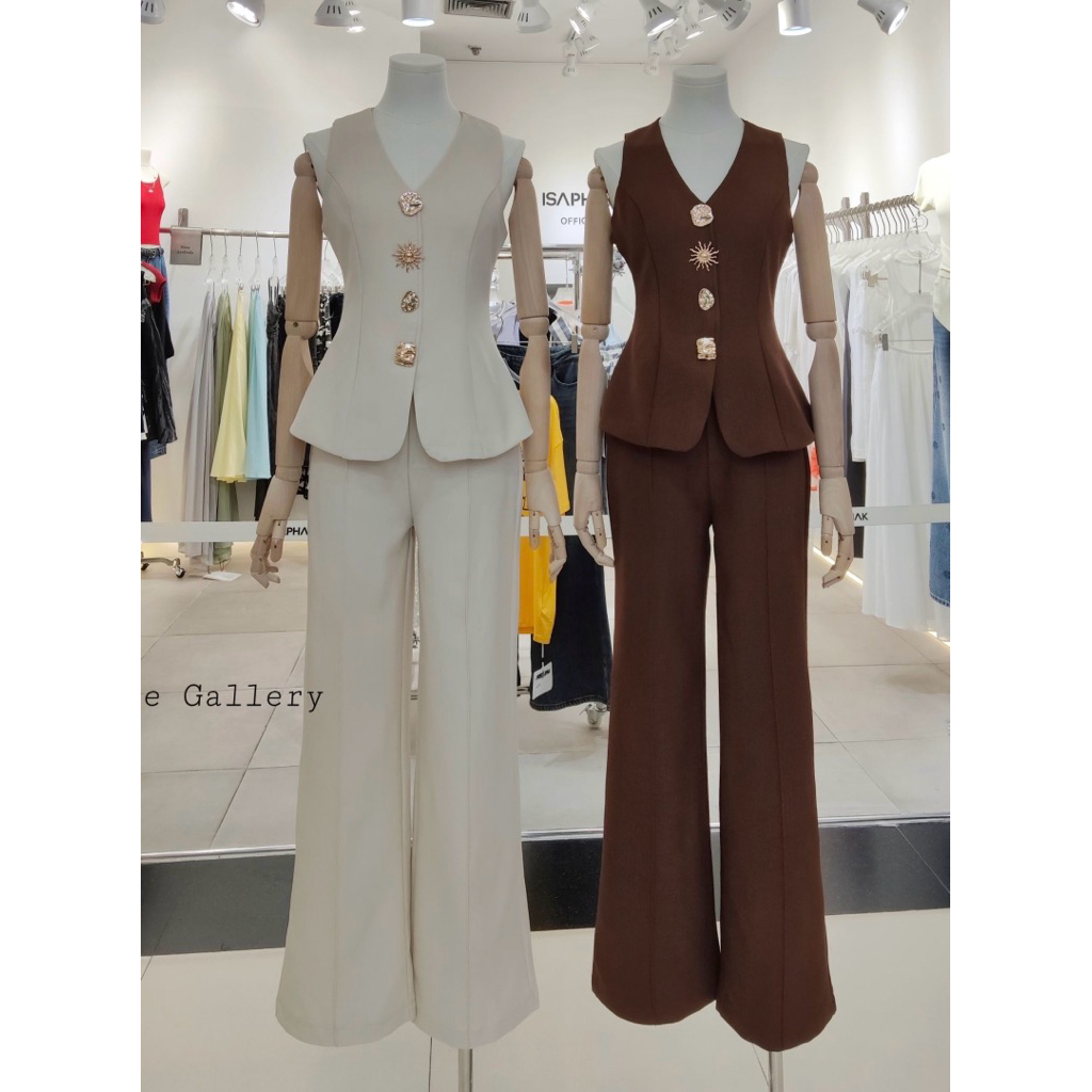 ✅ พร้อมส่ง S-XL ✅ Set เสื้อแขนกุด กางเกงขายาว The gallery
