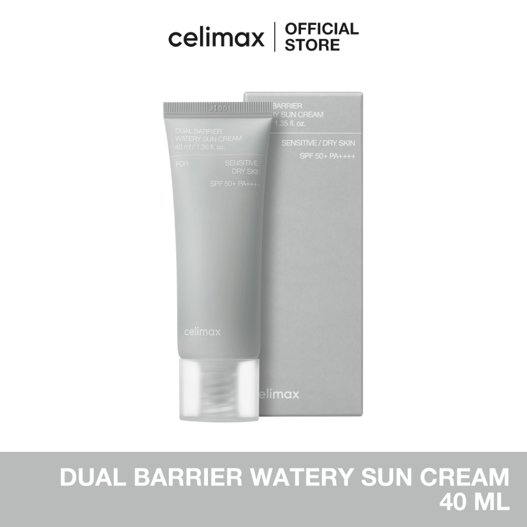 Celimax Dual Barrier Watery Sun Cream 40ml เซลลีแมกซ์ ครีมกันแดดเนื้อบางเบา physical