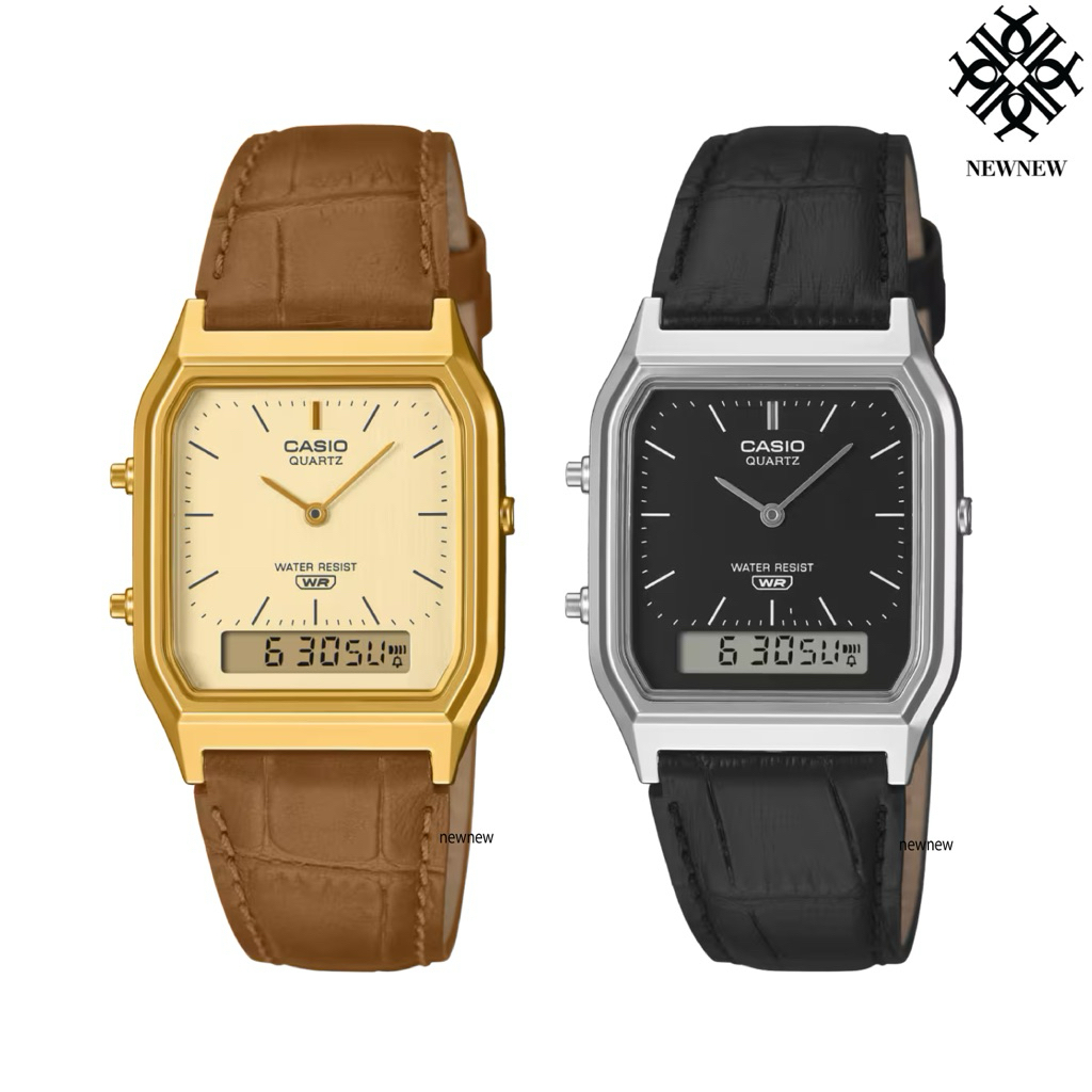 CASIO นาฬิกาข้อมือ AQ-230EL-1A AQ-230EGL-1A ของแท้ประกันศูนย์1ปี