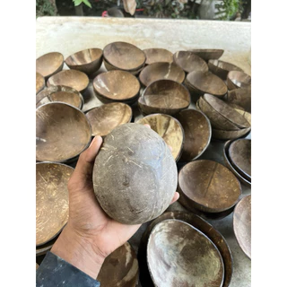 กะลาขัดเปลื่อย จำนวน 50ชิ้น ตกใบละ12บาท ❌ราคาส่ง❌