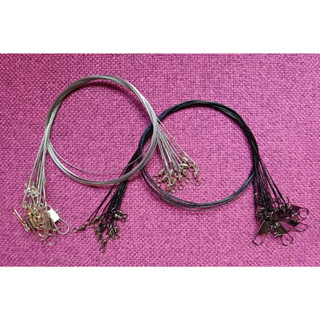 สายหน้า สลิง 45lb ยาว 45cm (( ลูกหมุนถัง แข็งแรงทนสนิม )) ช็…