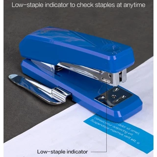 เครื่องเย็บกระดาษ Deli เย็บได้ 25 แผ่น มาพร้อมที่ถอนลวดในตัว แข็งแรง ใช้งานสะดวก - Stapler