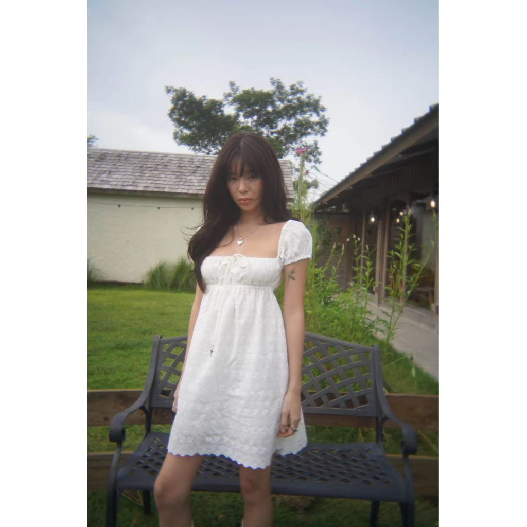 Ronnie Beachtown Lila Bloom Dress เดรสลูกไม้สั้น มือ1