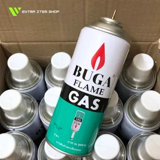 [12 กระป๋อง] แก๊สเติมไฟแช็คบูก้า BUGA FLAME REFILL ขนาดใหญ่ 300 กรัม