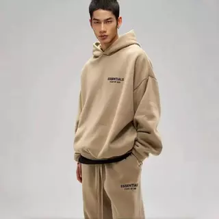 ส่วนลด 50 % Fear of God Essentials Hoodie FW24 Hoodie Holiday Core เสื้อฮู้ด Logo ยาง โอเวอร์ไซส์ เนื้อผ้าดี
