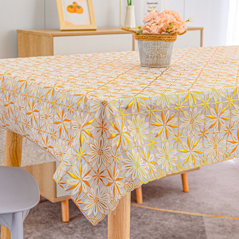 ผ้าปูโต๊ะสี่เหลี่ยมไร้ซัก PVC งานฝีมือเยอรมัน |   แผ่นรองโต๊ะพลาสติก |   ผ้าปูโต๊ะโต๊ะกาแฟห้องนั่งเล่น |   แผ่นรองโต๊ะกั - รูปที่ 3