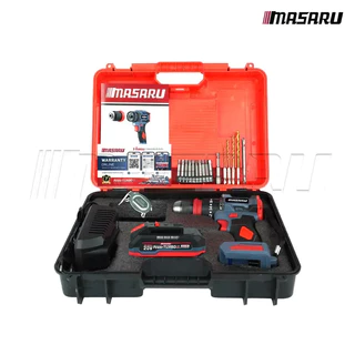 Masaru สว่านไขควงกระแทกไร้สาย 3 ระบบ รุ่น SCDI-105 ไขควงไร้สาย สว่านไขควง แบตเตอรี่ลิเธียม