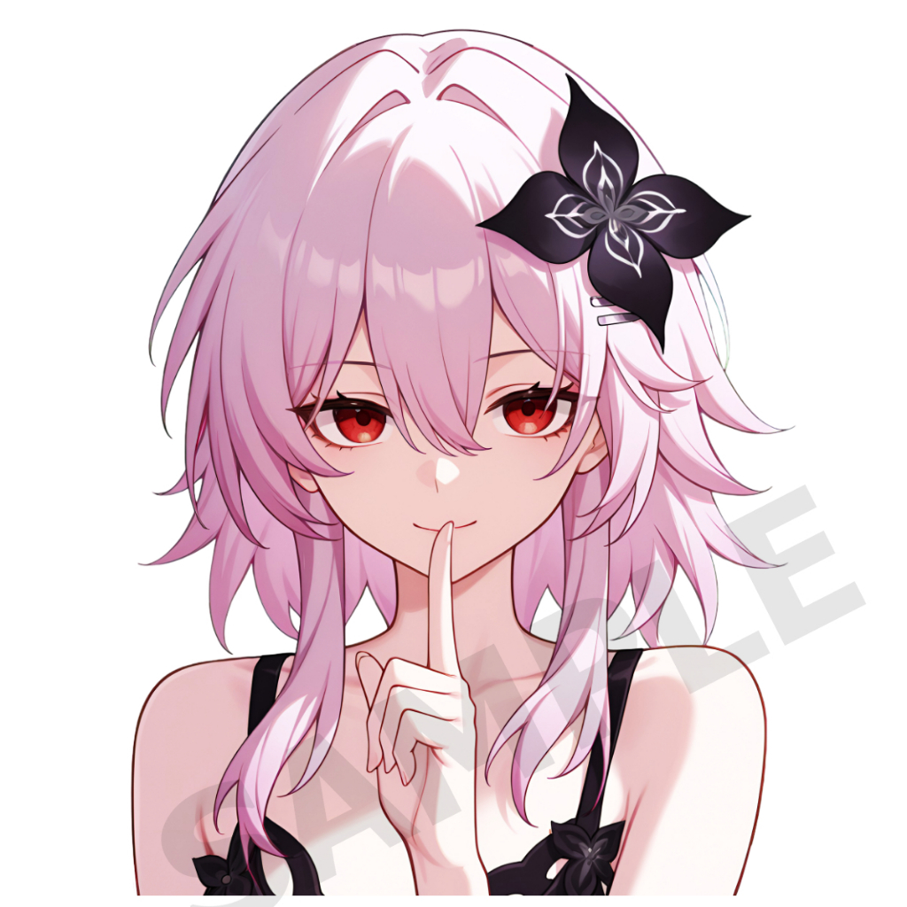 Evernight honkai star rail สติ๊กเกอร์ 2 แผ่น evernight march 7th sticker V03