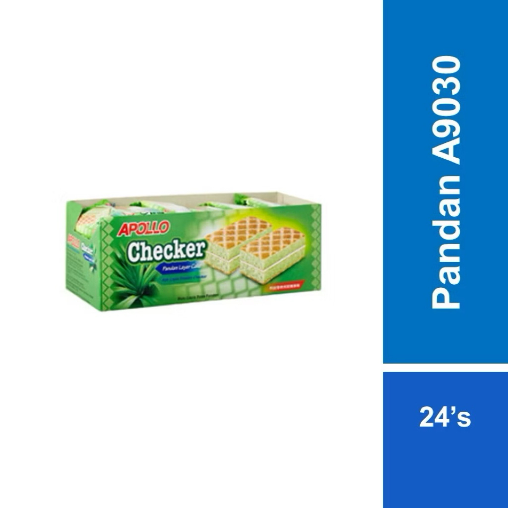 [ ขายดีมากๆ ] เค้ก Apollo Checker Pandan  24's