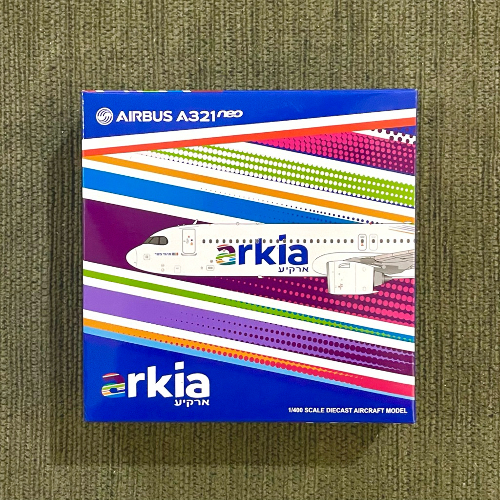 JC Wings 1/400 โมเดลเครื่องบิน Airbus A321Neo A321-251NX(LR) Arkia Airlines ‘4X-AGK’ “Redtail“