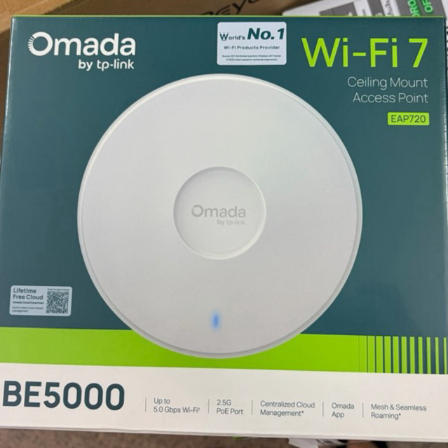 ส่งด่วน TP-LINK EAP720 Wi-Fi 7 BE5000 Access Point Ceiling AP 2.5G PoE+ Mesh ประกัน LT