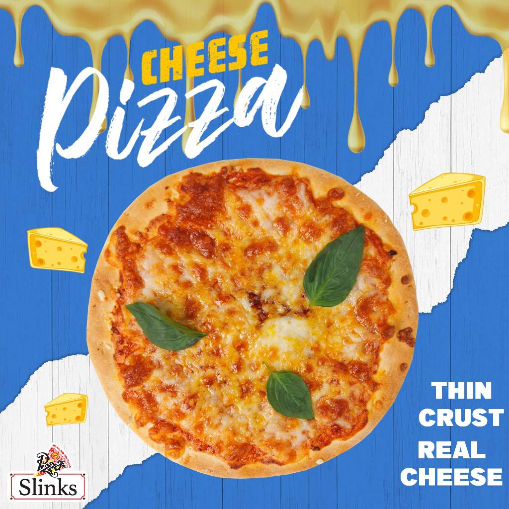 Slinks Pizza 4 cheese สำเร็จรูป ขนาด 7.5 นิ้ว