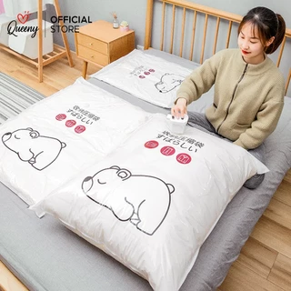 ⭐️[ขายถูก]⭐️ถุงสูญญากาศ ถุงเก็บเสื้อผ้า ผ้าห่ม ผ้านวม ถุงจัดเก็บของ แพ็คของเดินทางซิปล็อค 2 ชั้น