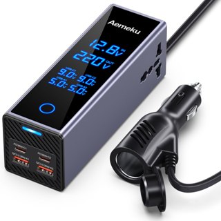 【ไทยสต็อก】Car Inverter 200W/300W อินเวอร์เตอร์แปลงไฟรถเป็นไฟ…