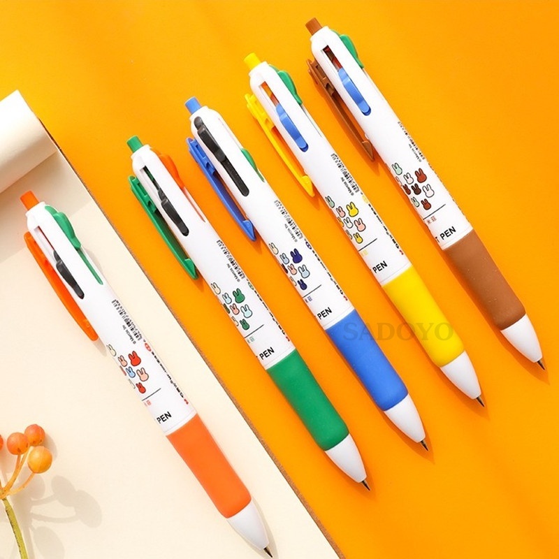 ของแท้ M&G ปากกาลูกลื่นแบบกด ลาย miffy 0.5 มม.MF-1006 4 สี สีดำ/ แดง/ น้ำเงิน/ เขียว #เครื่องเขียน #School #office ราคา ถูกที่สุด ดีลบีเคเค แกลเลอรีภาพที่ 2