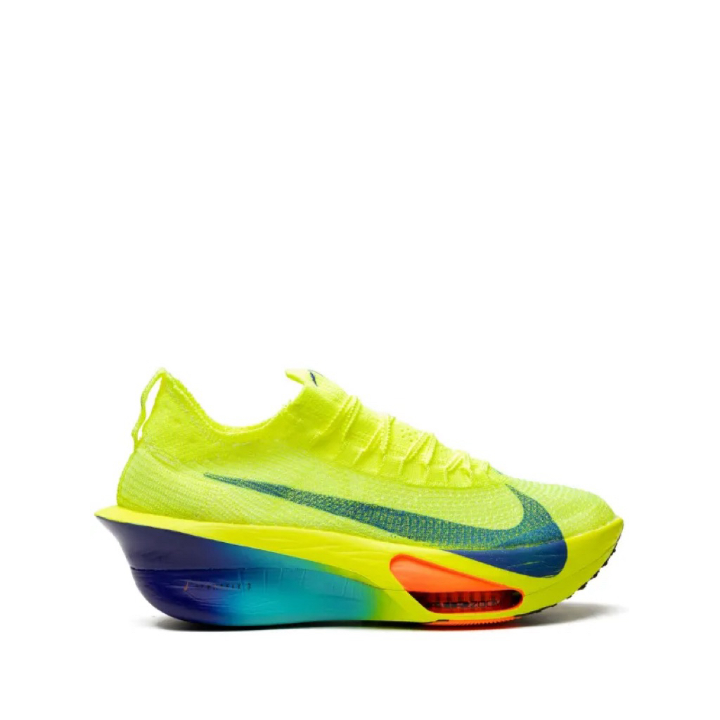 ZoomX AlphaFly 3 "Volt" sneakers ของแท้ Nike Air Zoom Alphafly NEXT รองเท้าวิ่งมาราธอนสีเขียวนีอนน