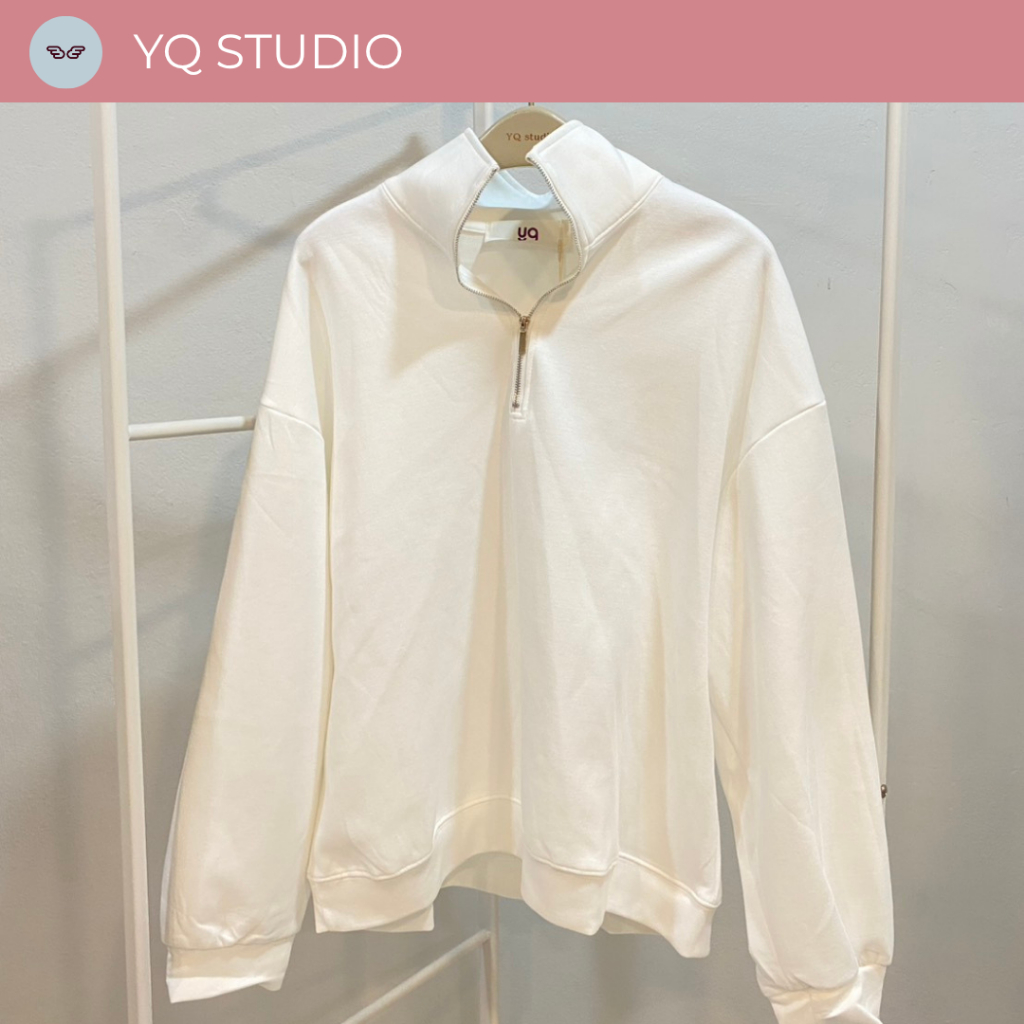MG669 YQ KOREAN SHOP Gabby Sweather Sweather ซิปหน้า (Premium) ป้ายYQ