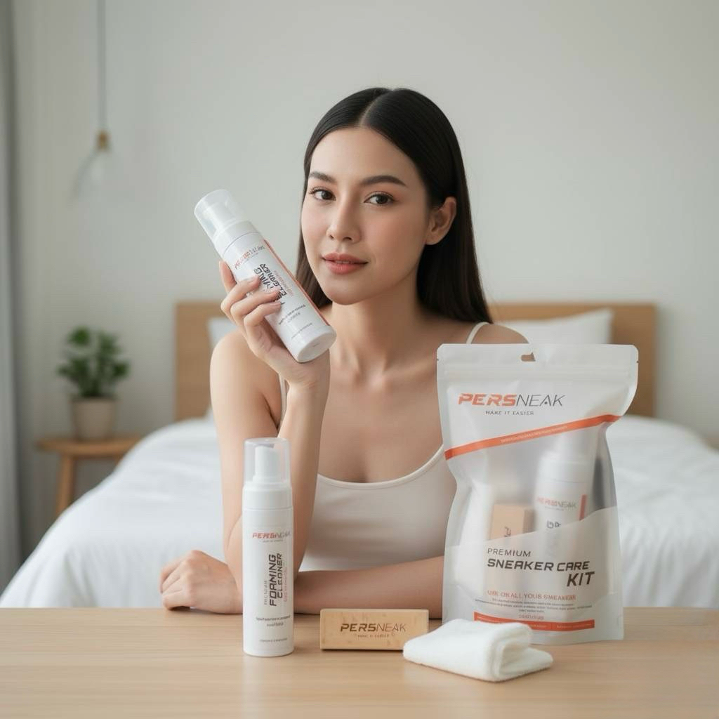 Persneak 200ml. โฟมทำความสะอาด (ซักแห้ง) ไม่ต้องใช้น้ำล้างออก ไม่ผสมแอลกอฮอล์ สะอาดง่าย แห้งไว