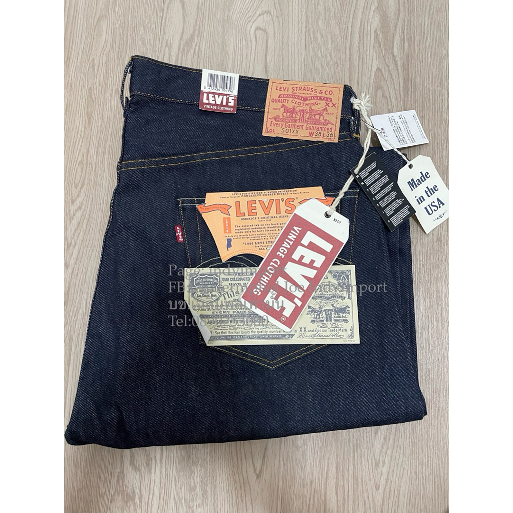 501 bigE LVC1955 size38x36 Made in usa🇺🇸 รุ่นยอดนิยม