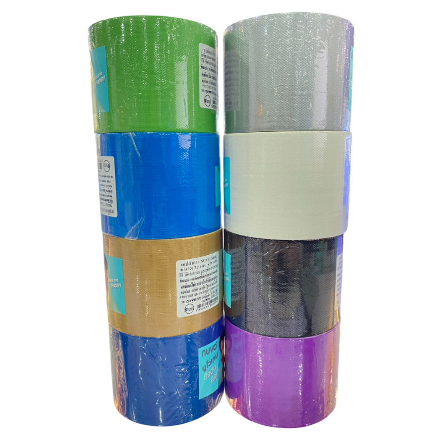 (KTS)เทปผ้ากาว NUVO ขนาด 3 นิ้ว (72x8 yds) เลือกสีได้ Cloth Tape 555
