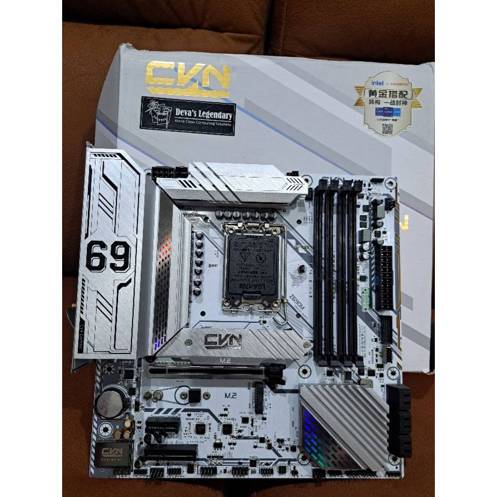 CVN Z690M GAMING FROZEN WiFi DDR4 มือสองใช้งานปกติ